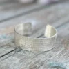 Bracelet manchette argent massif macuxi