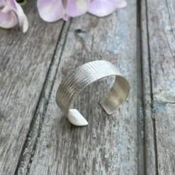 Bracelet manchette argent massif macuxi