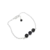 Bracelet onyx argent 925 maya