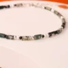 Bracelet - oudis vert - argent