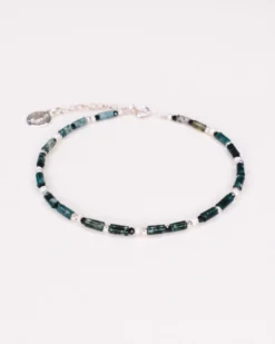 Bracelet - oudis vert - argent