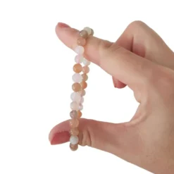 Bracelet pierre de lune aa 6mm