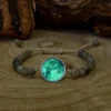 Bracelet pleine lune en labradorite