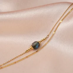 Bracelet sablé Gris