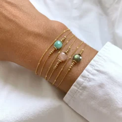 Bracelet sablé Gris