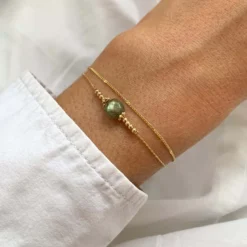 Bracelet sablé Gris