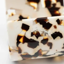 Bracelet stellar en acétate de cellulose Latte
