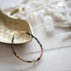 Bracelet tourmaline verte aliya
