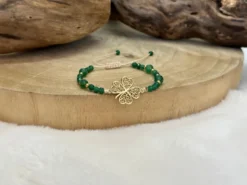 Bracelet trèfle en avanturine