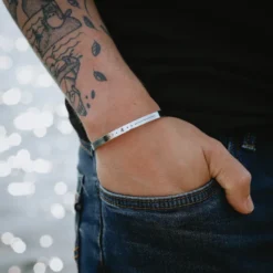 Bracelet zodiaque homme lion jonc astro