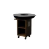 Brasero ø100cm sur meuble en corten