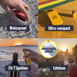 1 briquet solaire + 1 allume feu solaire