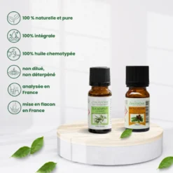 Brûle-parfum cœur en céramique + 2 he eucalyptus & pin sylvestre
