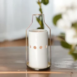 Brûle-parfum et huile essentielle dos