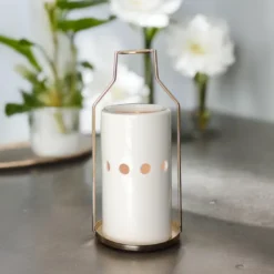 Brûle-parfum et huile essentielle dos