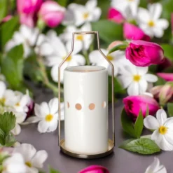 Brûle-parfum et huile essentielle dos