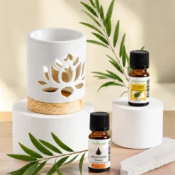 Brûle-parfum nénuphar + he arbre à thé + synergie méditation