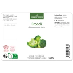Brocoli - huile végétale bio 50ml