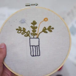 Broderie sur tambour- kit diy