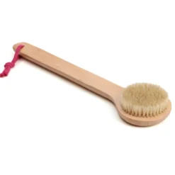 Brosse de bain poils naturels à manche long