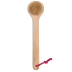 Brosse de bain poils naturels à manche long