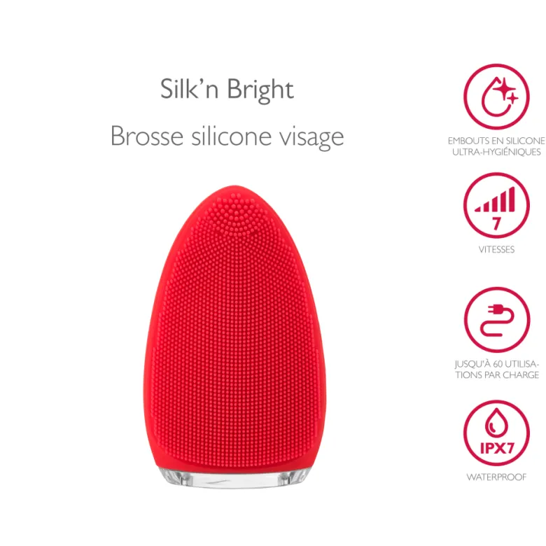 Brosse de visage bright silicone*
