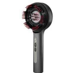 Brosse massante électrique LED rechargeable avec réservoir pour soin capillaire