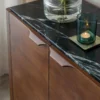 Buffet bois de manguier et marbre noir