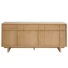 Buffet en bois clair chêne l160 cm zao