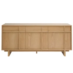 Buffet en bois clair chêne l160 cm zao