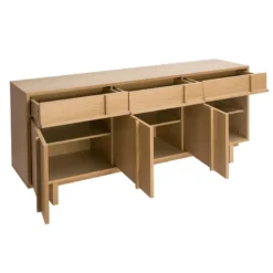 Buffet en bois clair chêne l160 cm zao