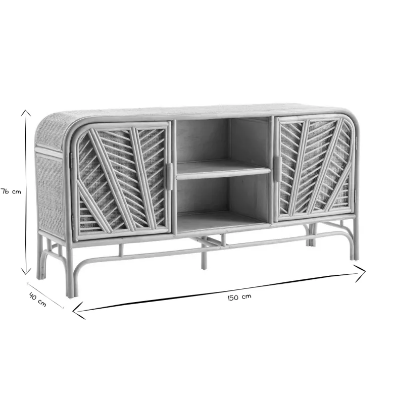 Buffet en rotin 2 portes l150 cm galon