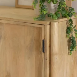 Buffet haut 3 portes en bois de manguier nova