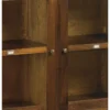 Buffet 6 tiroirs bronze bois marron -
