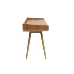 Bureau avec rangements 3 tiroirs bois clair l132 cm hallen