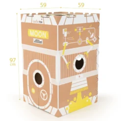 Cabane carton pliable française - moon