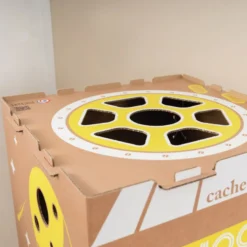Cabane carton pliable française - moon