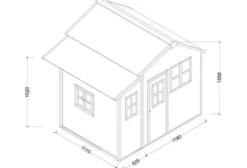 Cabane enfant rouge loft 150