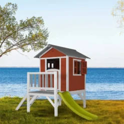 Cabane rouge sur pilotis lodge xl - sun