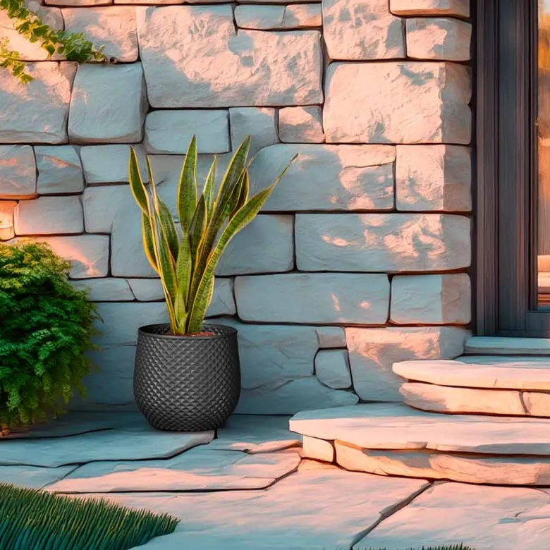 Cache-pot moderne intérieur extérieur - anthracite