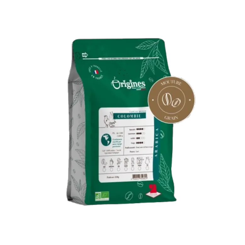 Café bio - colombie sierra nevada - pur arabica - grain 250g