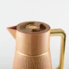 Cafetière bois avec anse dorée 1l
