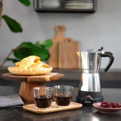 Cafetière italienne électrique acier 6 t