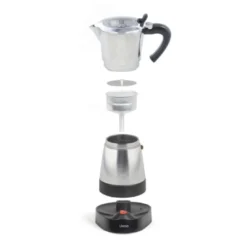 Cafetière italienne électrique acier 6 t