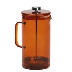Cafetière à piston en verre borosilicate avec filtre inox