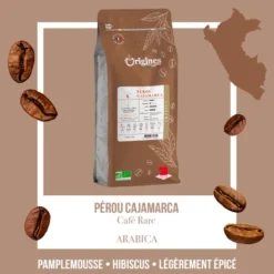 Café rare bio - pérou cajamarca - grain 1kg