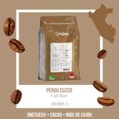 Café rare bio - pérou cuzco - grain 250g