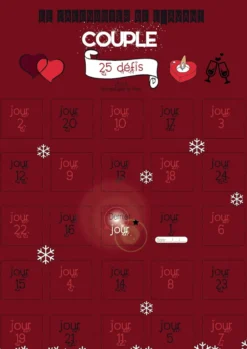 Calendrier couple 25 défis tendres