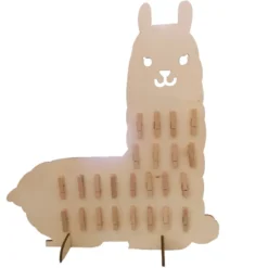 Calendrier de l'avent lama en bois à