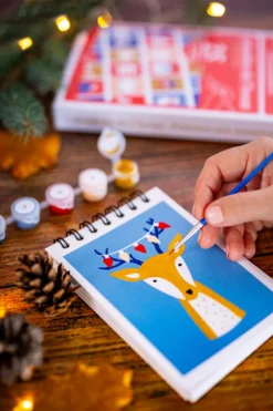 Calendrier de l'avent peinture aux numéros - calendrier de l'avent